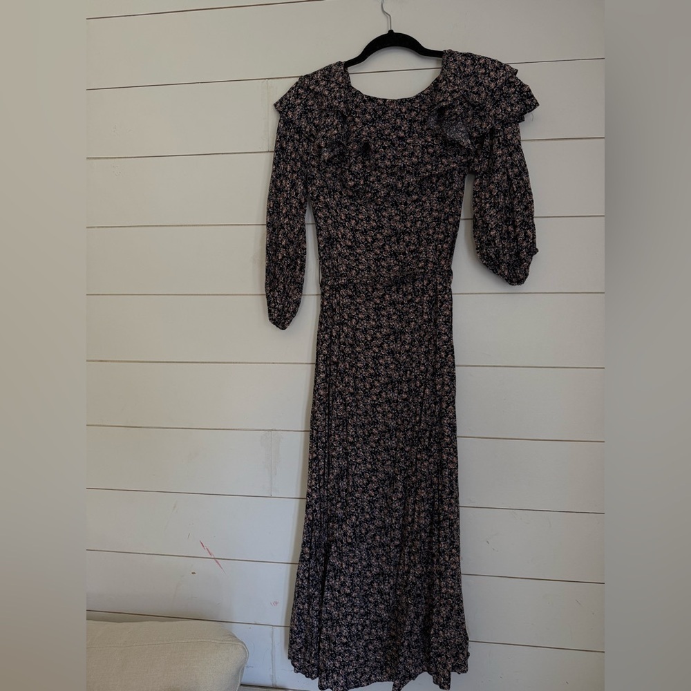 FREE PEOPLE Float on sunbeam midi dress. Size S. Retail $168 - Picture 12 of 14